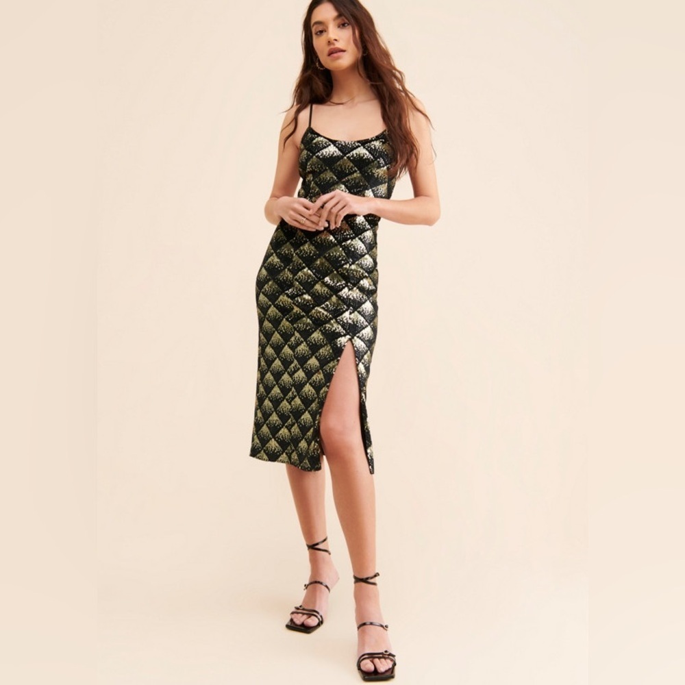 Anthropologie Sequin Midi Dress by Awaylee